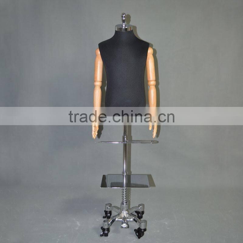 new design torso dress form mannequin male with wood hand on sale