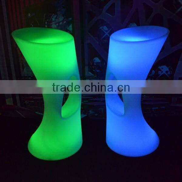 used led bar furniture, rgb color Illuminated bar chair led counter height stools