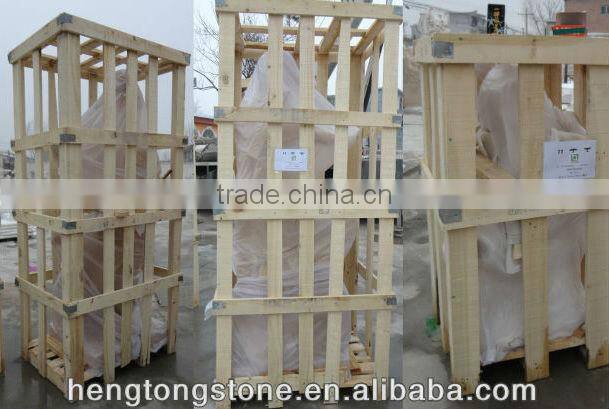 Woman Statue Stone Carving Garden Light