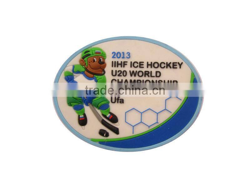 Eco friendly cartoon animal pvc fridge magnet