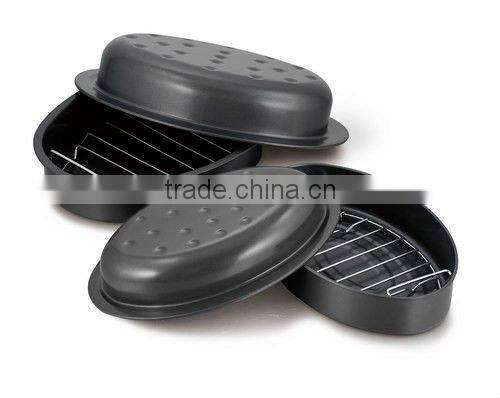 Non-stick oval roaster pot , baking pot,Non-stick pot set