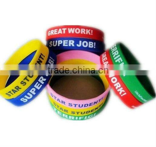 HOT Sale !!! Most Special and Lovely printed silicone bracelet