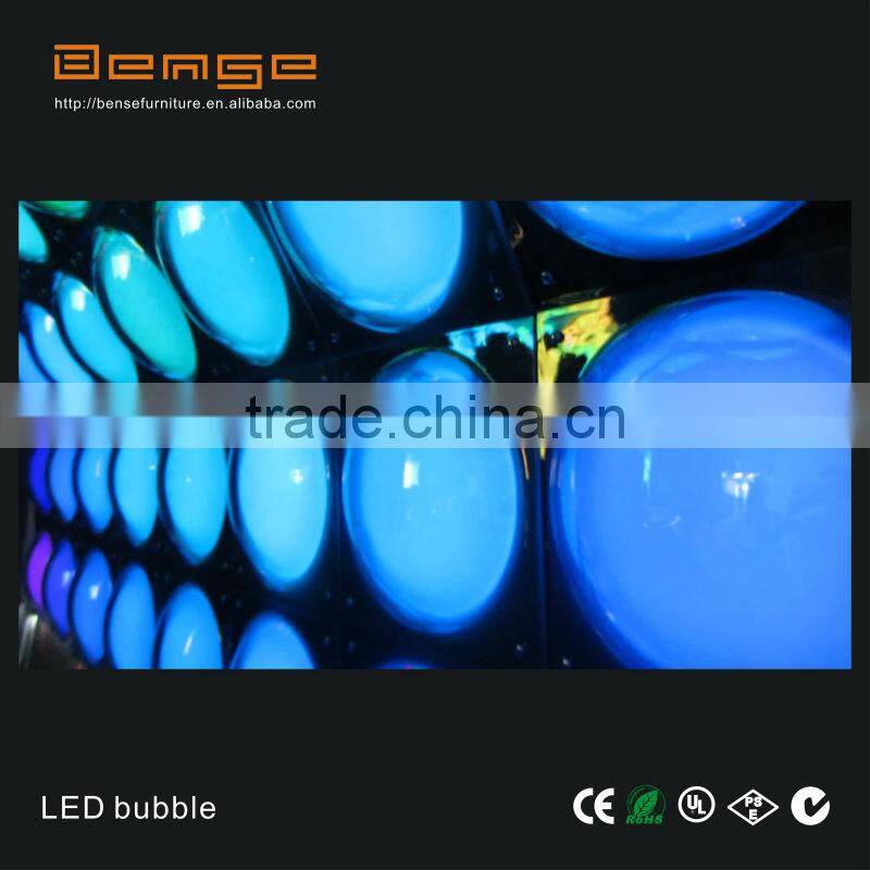 2015 Best Hot sales LED Disco Bubble Panel Wall Light with Mirror 80*80CM