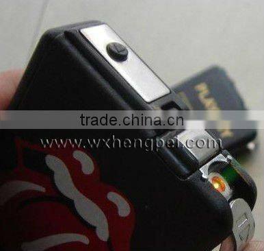 Cigarette Cases smoking box with lighter tobacco box lighter fashion metal cigarette case