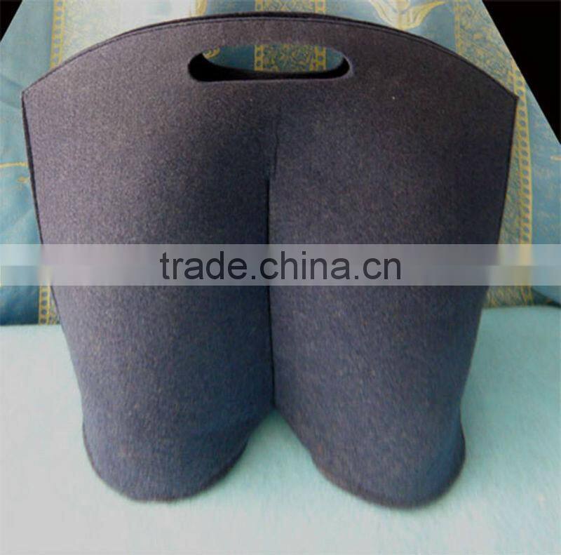 #14052611 customized stylish felt wine bag