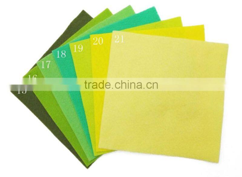15080401 Factory hot seller colorful wholesale polyester craft felt A4,20x30cm size