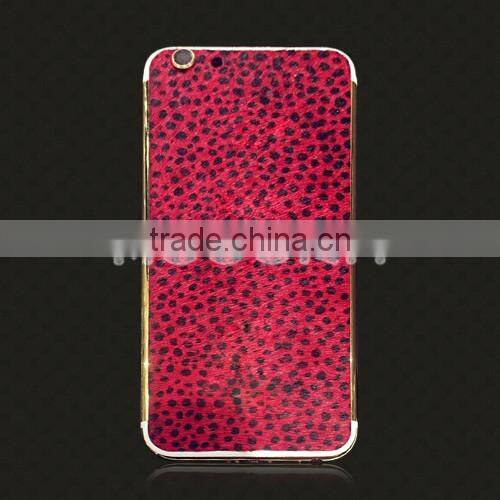 2016 For iPhone 6S/6s plus genuine leather gold housing,Leather gold housing for iPhone,leather housing