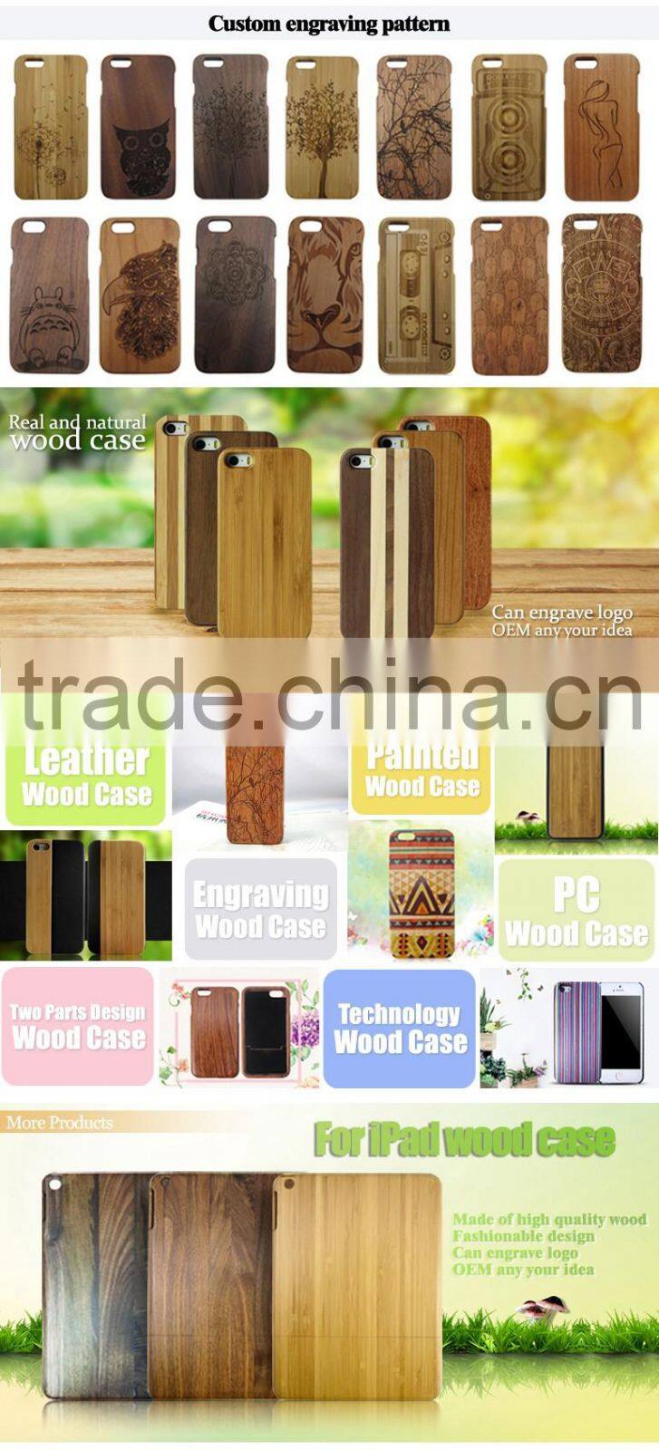 Whole real wood case for iphone 5C, eco-friendly wooden cell phone case,cheap phone case