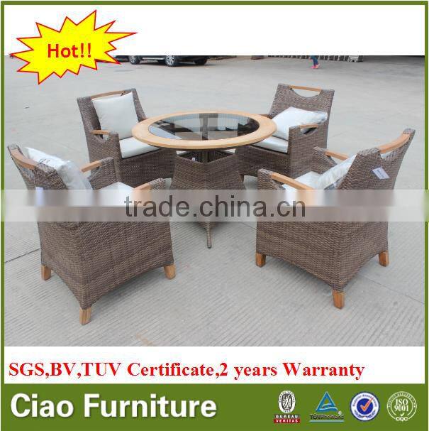 Garden furniture teak wood table chair