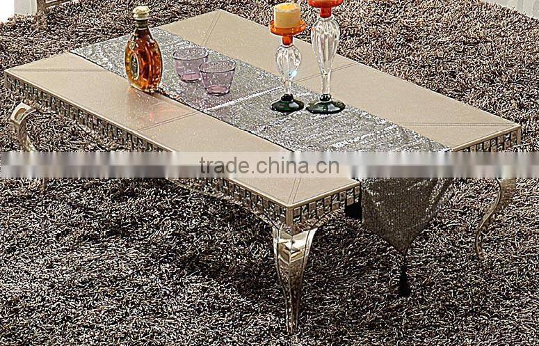luxury leather dining table set AH105
