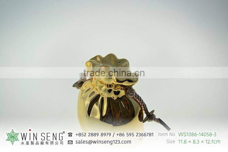 coins for sale antique gold ceramic bag shaped piggy bank for decoration
