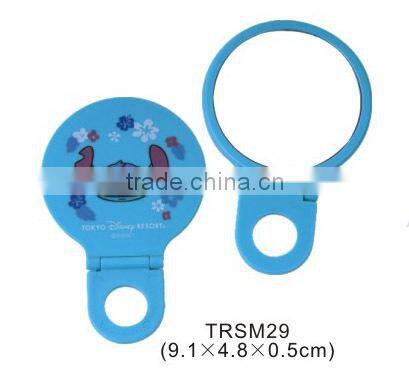 Plastic custom logo pocket mirror/hand hold cosmetic mirror