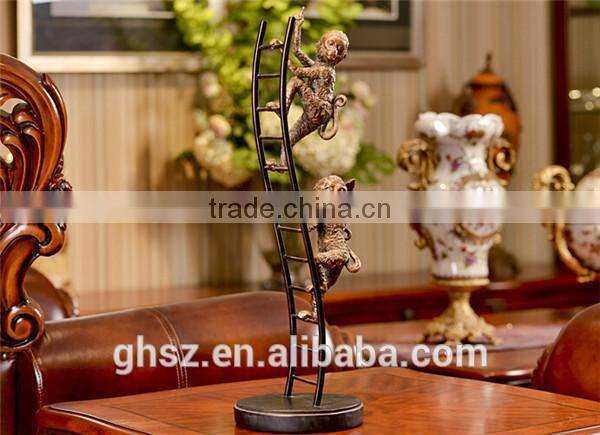 christmas decoration plastic figure table decor polyresin monkey sculpture