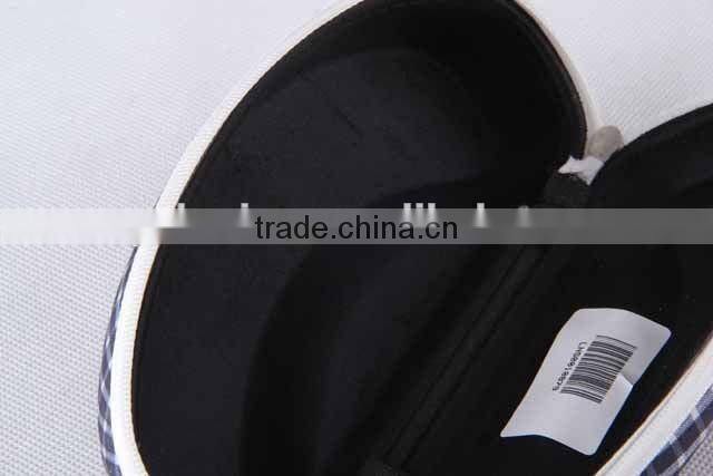 Textile fabrics glasses box with grid pattern/glasses box