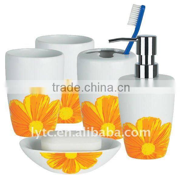 5 pcs ceramic bath set