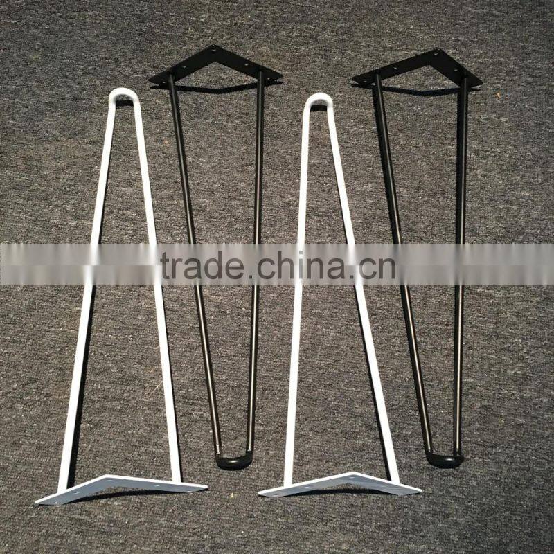 Low price factory directly sell Metal hairpin table legs for bronze steel hairpin legs