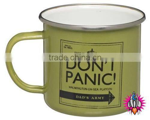 customized enamel mug CAMPING TEA COFFEE MUG CUP