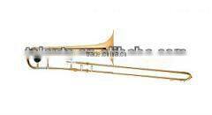Gold lacquer Bb key tenor trombone entry model