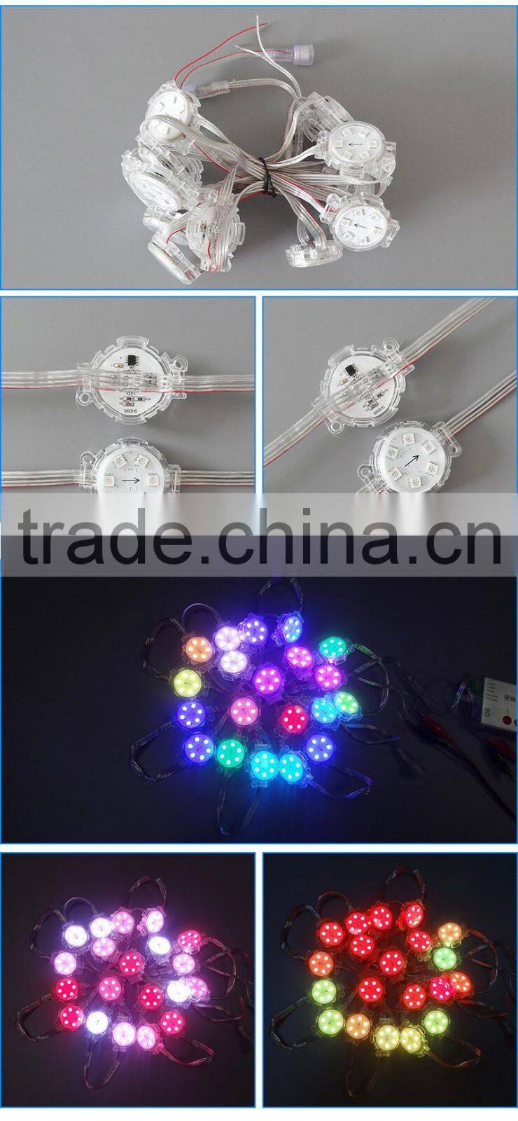 Color changing outdoor christmas LED pot lights/ merry christmas string light/ LED string light
