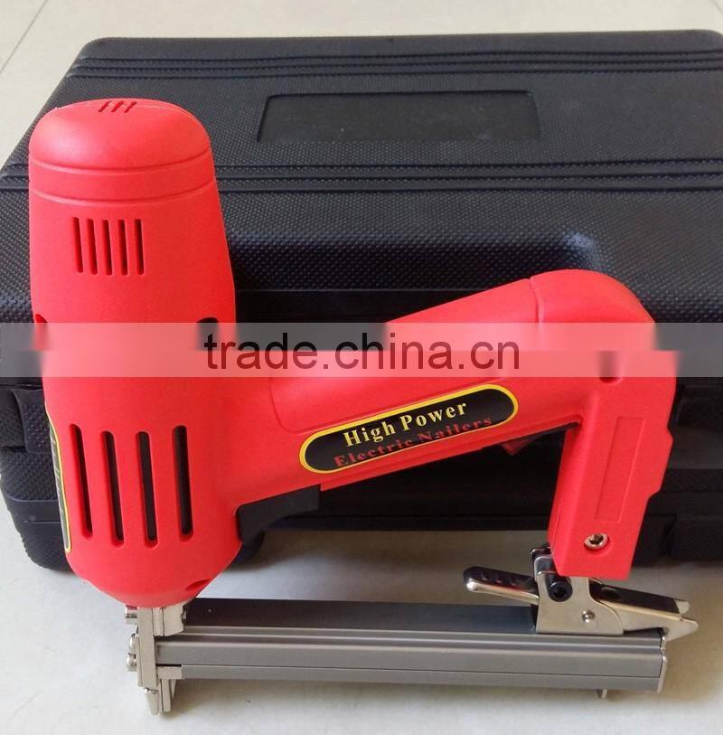1500w 1013J Lower Noise Handheld Electric Floor Brad Nailer Crown Stapler Portable Electric Nail Gun