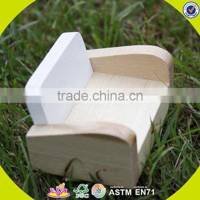 2017 newest baby wooden doll furniture, top fashion kids wooden doll furniture, best chiodren wooden doll furniture W06B045