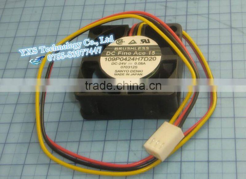 Special fans for frequency converters San Ace 40 109P0424H7D20 DC24V=0.08A 4CM 40*40*15mm 3wire Equipment fan