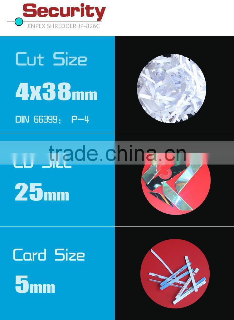 CD&Crdit card A4 cross cut paper shredder JP-826GS