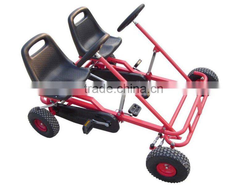 Hot sell fashion family two person pedal car, four wheel surrey bike F2150