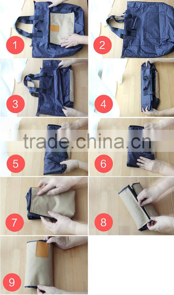 Korea Style Polyester Folding Travel Shopping Bag
