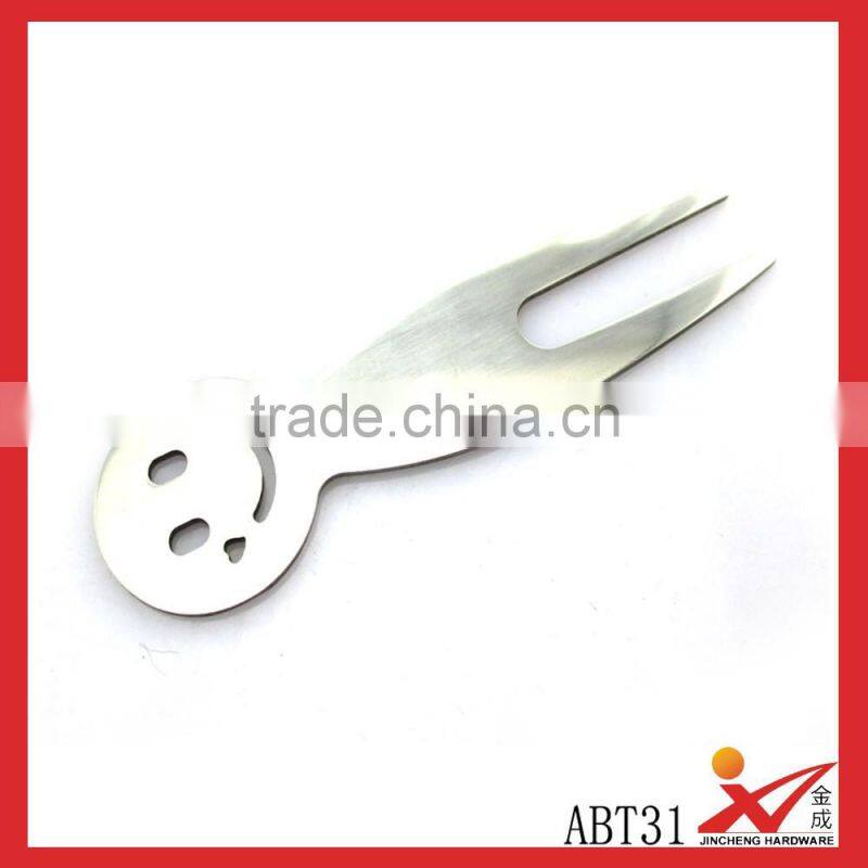 Custom Blanks Steel Metal Smile Face Fruit Fork