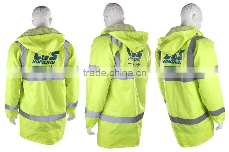 High Visibility Blue Safety Security Reflective Strip Jacket