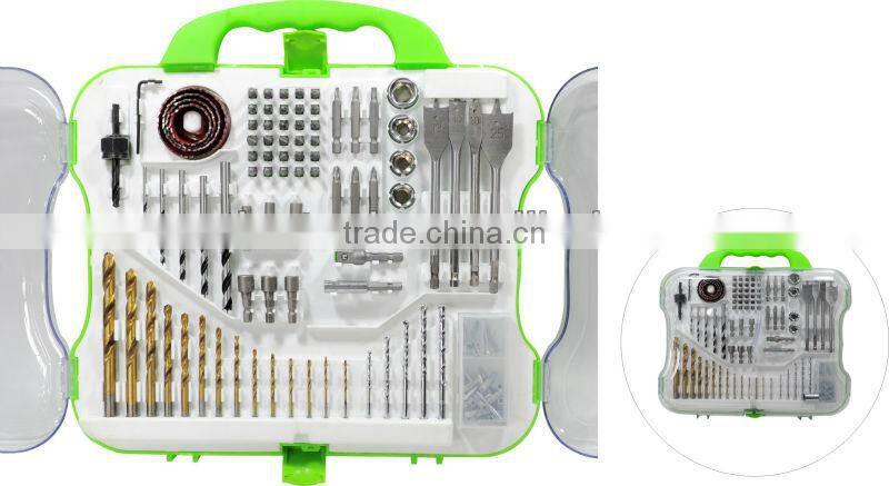 150pcs innovative combination drill bit set in plastic case
