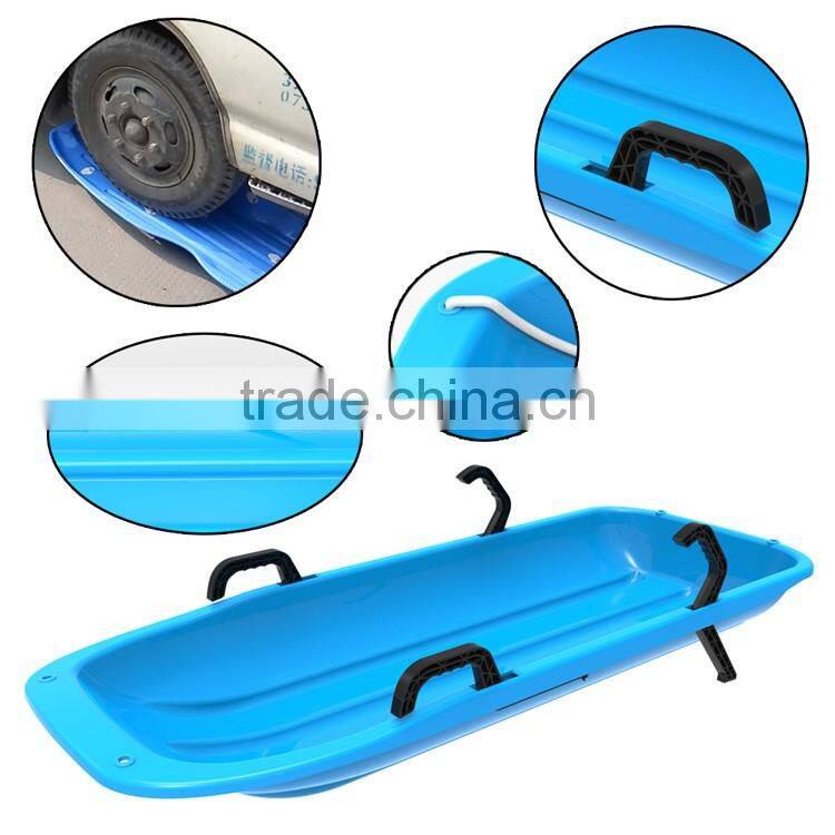 Downhill Thunder Kid's / Toddler Winter Toboggan Snow Sled 48-inch Plastic Snow Racer Sled