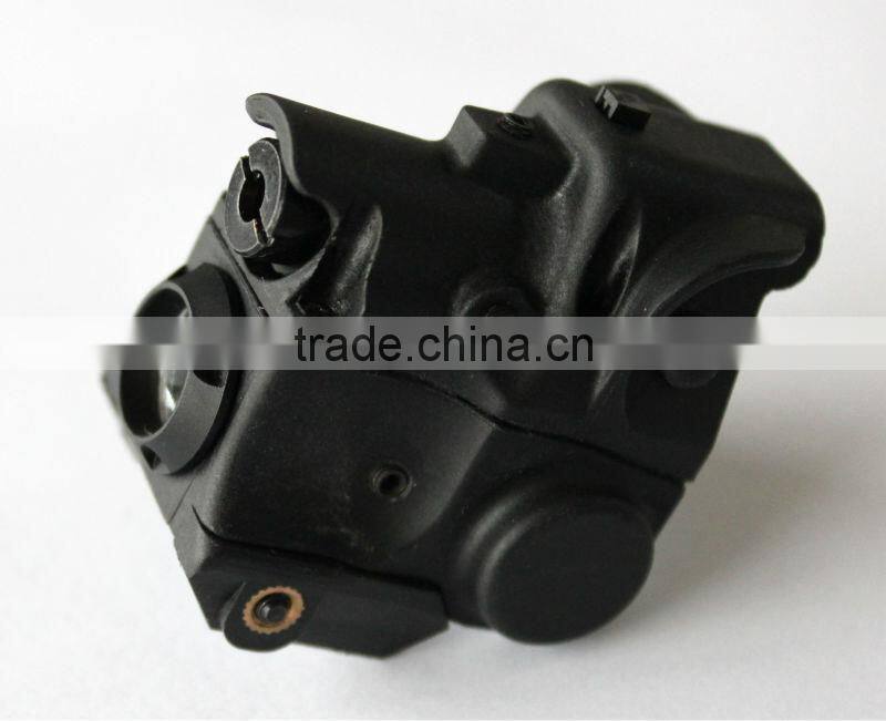 Super compact tactical red laser sight and strobe 80 lumens CREE Q5 led flashlight combo (FDA certified)