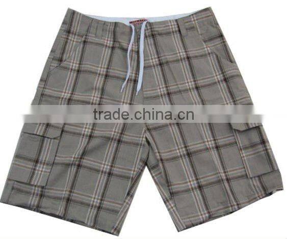 Men's Check Shorts Board Short Stock Garment