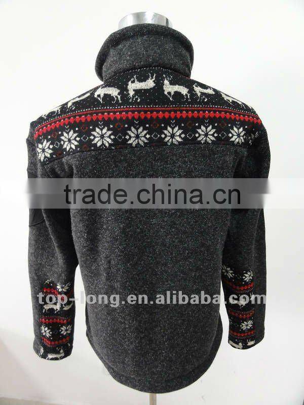 Christmas Outerwear sportswear zip top for men hiking jacket