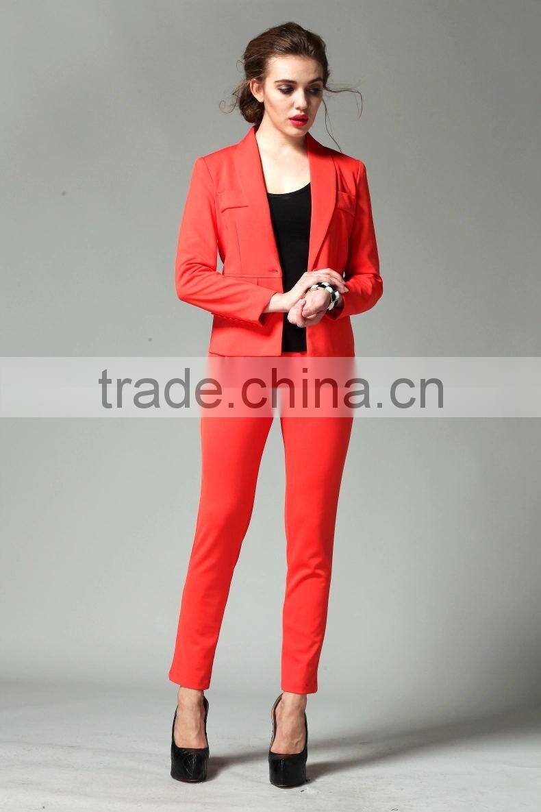 2014 Fashion Suit Jacket,Tall Waist Trousers,Ladies Leisure Suit