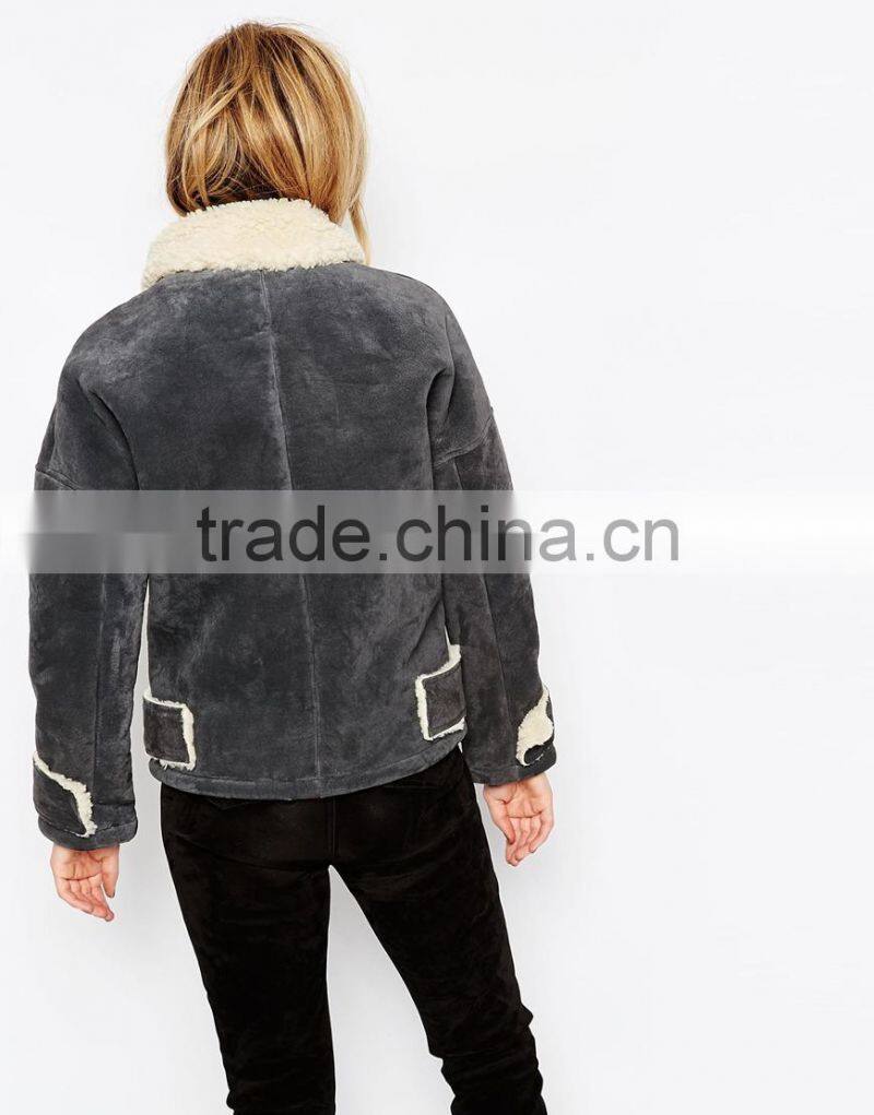 newest style winter deer velvet women coat