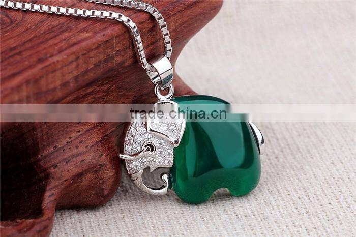 Elephant Necklace 925 Sterling Silver Lucky Elepant Charm Jewelry