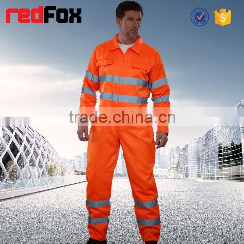 custom reflective workwear coverall safety clothing