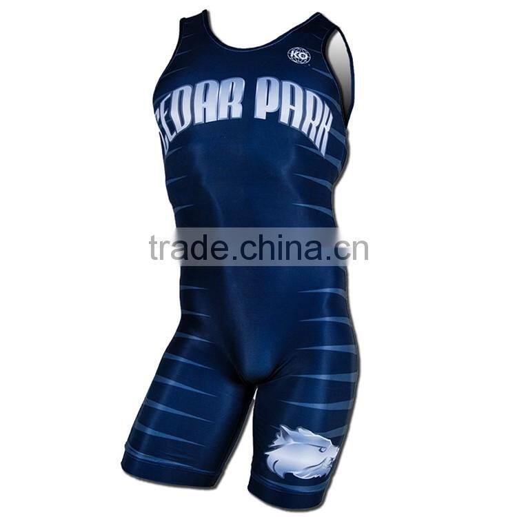 Breathable and stretachable cheap wrestling singlets