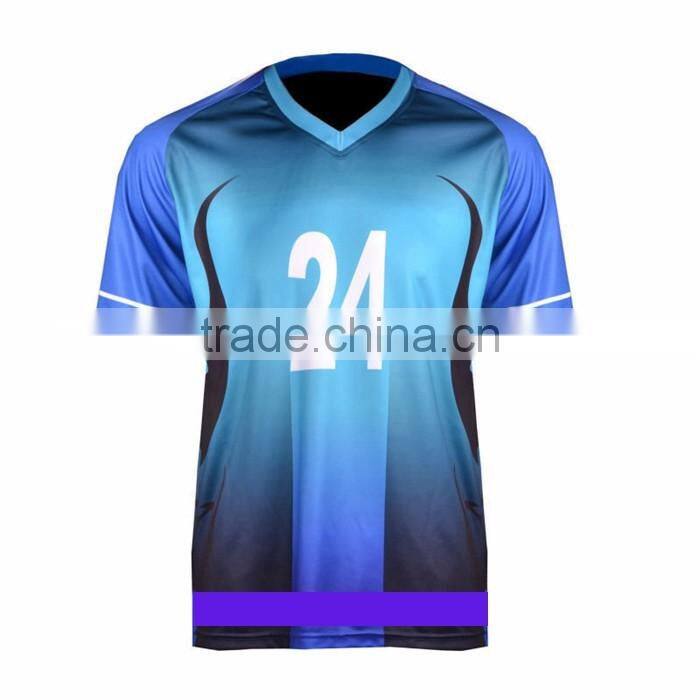 Kroad customized heat transfer v neck soccer shirts, dry fit and qucik dry soccer jersey