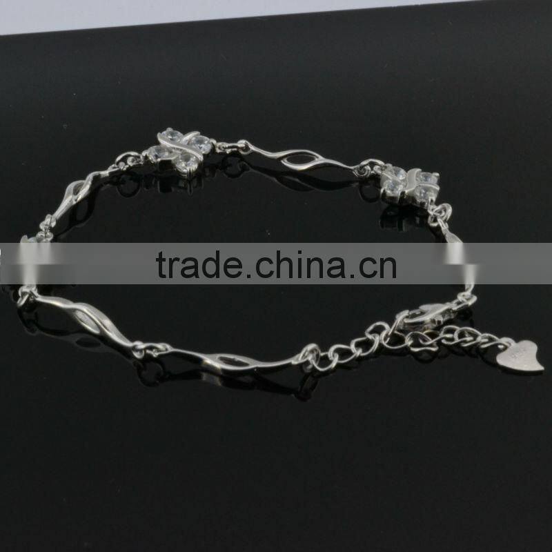 Zircon jewelry 925 silver lady's bracelets