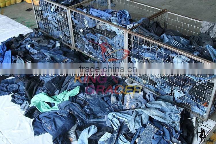 Second Hand High Quality Ladies Jeans Pants Used Clothing Singapore style