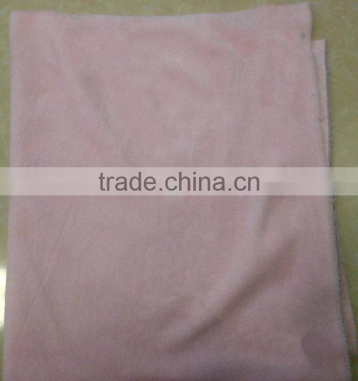 China Supplier Knitted Plush Solid Polyester Soft Toys Fur Fabric