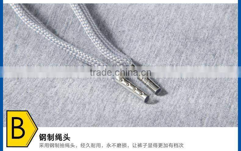 Men casual pants breathable sport pants custom 100%cotton gym pants wholesale cheap