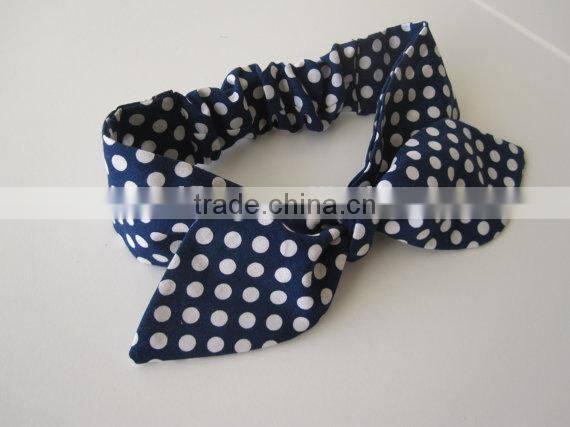 Rainbow Dots Kids Children Headband Cloth Bowknot Baby Girl Hairband