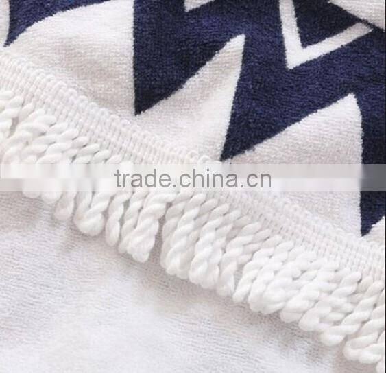 100% Cotton Velour Print Round Beach Towels