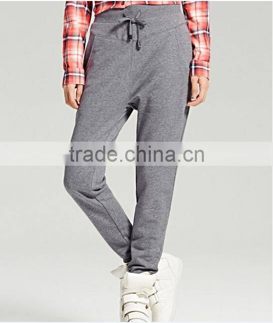 Dark grey fashion leisure trousers