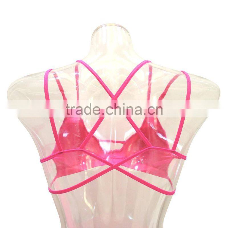 2016 strappy fitness bra women underwear sports wear lingerie seamless sexy bra